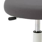 昇降チェア(CA-P14B-Z 背付き 円盤脚 ラバープロテクタ 布-GY) 3枚目画像