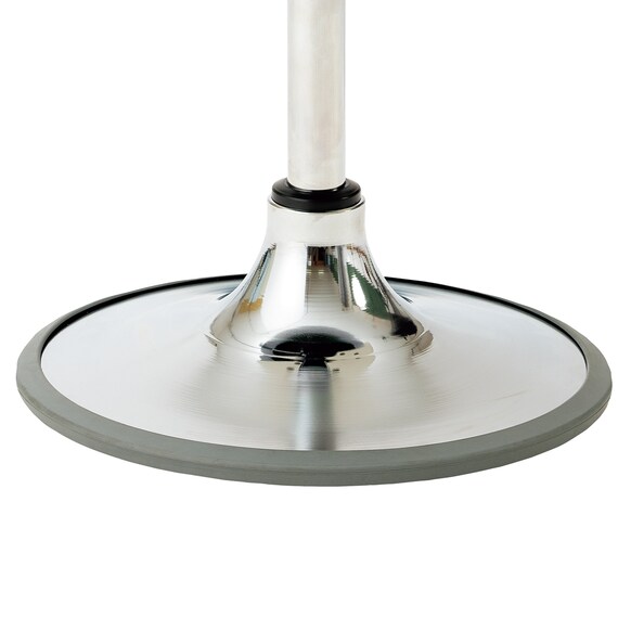 昇降チェア(CA-P14B-Z 背付き 円盤脚 ラバープロテクタ 布-GY) 4枚目画像