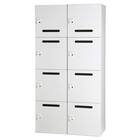 パーソナルロッカー(8人用 4段 投函口あり HOS-PDAT17408X WH) 2枚目画像