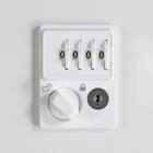 パーソナルロッカー(8人用 4段 投函口あり HOS-PDAT17408X WH) 4枚目画像