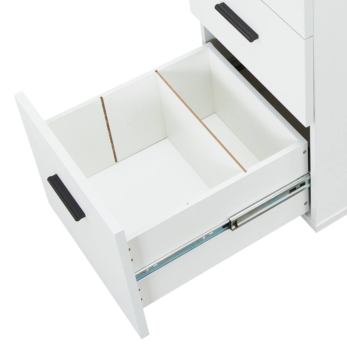 新品脇机 脇机 2段 幅400×奥行700mm デスクワゴン 鍵付き LD-WD2（商品番号：ld