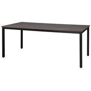 ミーティングテーブル(NT-12075・15075・18090 NT1-2 天板:ダークグレー/脚:ブラック)