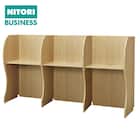 3連 ブースデスク(TJ-7050 NA) 1枚目画像