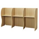 3連 ブースデスク(TJ-7050 NA) 2枚目画像