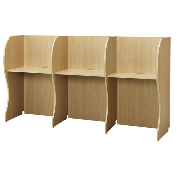 3連 ブースデスク(TJ-7050 NA) 2枚目画像