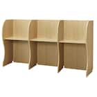 3連 ブースデスク(TJ-7050 NA) 2枚目画像