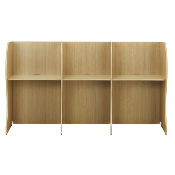 3連 ブースデスク(TJ-7050 NA) 3枚目画像