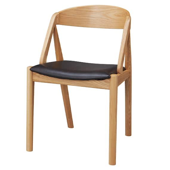 木製チェア(KY01 NA/DBR) 1枚目画像