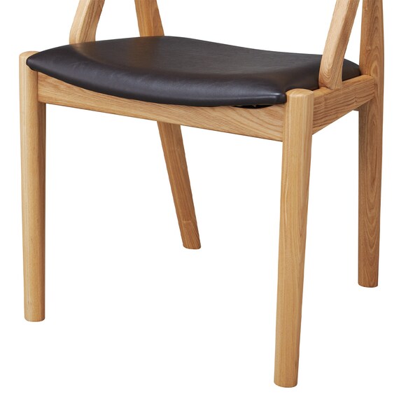 木製チェア(KY01 NA/DBR) 6枚目画像