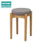 木製スツール(RM-401 布#63 GY) 1枚目画像