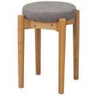 木製スツール(RM-401 布#63 GY) 2枚目画像