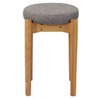 木製スツール(RM-401 布#63 GY) 3枚目画像