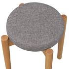 木製スツール(RM-401 布#63 GY) 4枚目画像