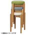 木製スツール(RM-401 布#63 GY) 9枚目画像
