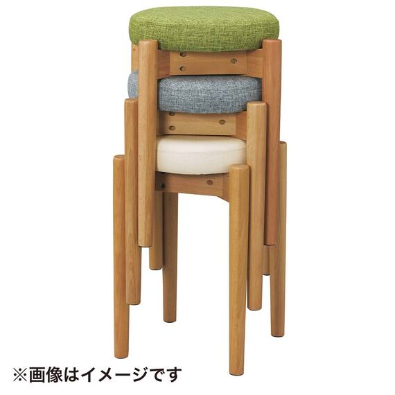 木製スツール(RM-401 布#63 GY) 9枚目画像
