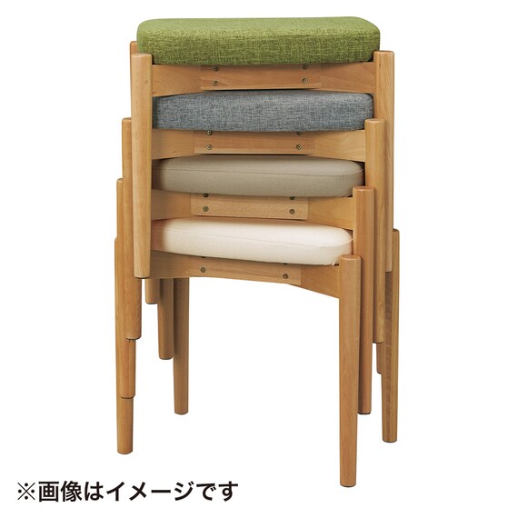 木製スツール(RM-401 スクエア Gシルク#5 IV) 10枚目画像