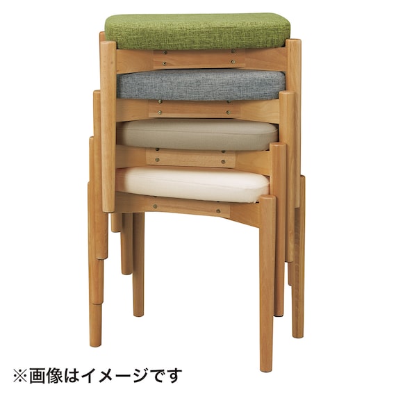 木製スツール(RM-401 スクエア Gシルク#5 IV) 10枚目画像