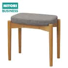 木製スツール(RM-401 スクエア 布#63 GY) 1枚目画像