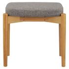 木製スツール(RM-401 スクエア 布#63 GY) 3枚目画像