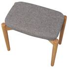 木製スツール(RM-401 スクエア 布#63 GY) 5枚目画像