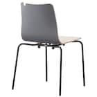 スチール脚チェア(スカラ BK-DGY) 1枚目画像