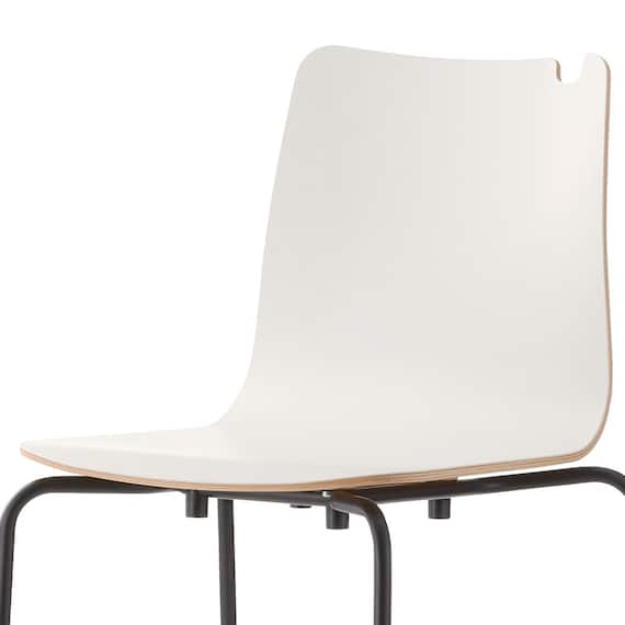 スチール脚チェア(スカラ BK-DGY) 3枚目画像