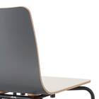 スチール脚チェア(スカラ BK-DGY) 4枚目画像