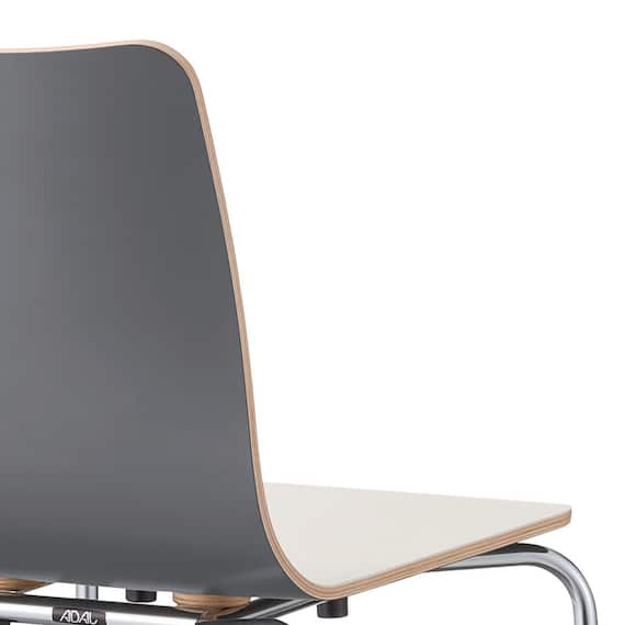 スチール脚チェア(スカラ SI-DGY) 4枚目画像