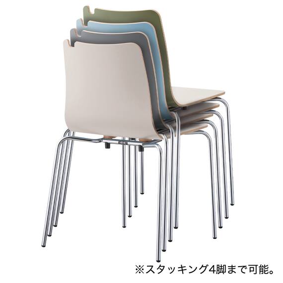 スチール脚チェア(スカラ SI-DGY) 7枚目画像