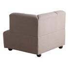 布張りソファ3点セット (ブーケ 左肘+右肘+肘なし スツール付き BE) 9枚目画像