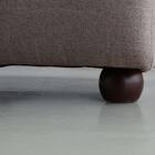 布張りソファ3点セット (ブーケ 左肘+右肘+肘なし スツール付き BE) 12枚目画像