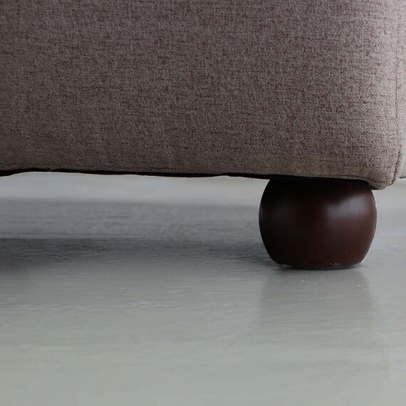 布張りソファ3点セット (ブーケ 左肘+右肘+肘なし スツール付き BE) 12枚目画像