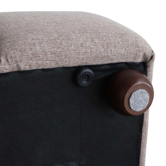 布張りソファ3点セット (ブーケ 左肘+右肘+肘なし スツール付き BE) 13枚目画像