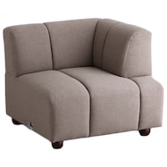 1人用布張りソファ (ブーケ 左肘 W800)