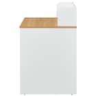 デスク+ラック2点セット(MGN 800 OAK/WH) 4枚目画像