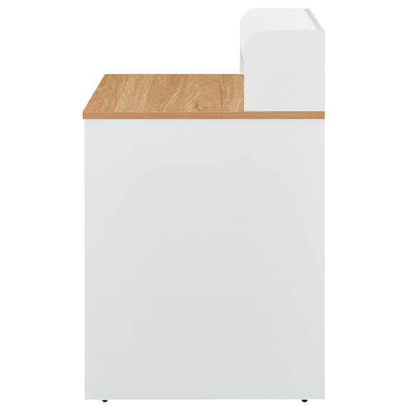デスク+ラック2点セット(MGN 800 OAK/WH) 4枚目画像