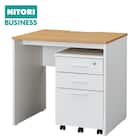 デスク+ワゴン2点セット(MGN 800 OAK/WH) 1枚目画像