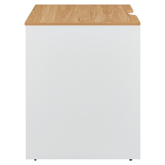 デスク＋ワゴン2点セット(MGN 800 OAK/WH) 4枚目画像