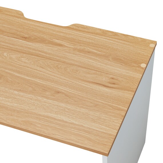 デスク＋ワゴン2点セット(MGN 800 OAK/WH) 8枚目画像