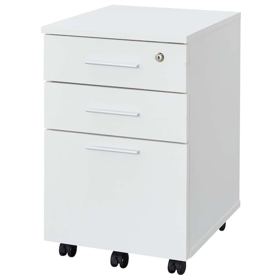 デスク+ワゴン2点セット(MGN 800 OAK/WH) 10枚目画像