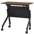 会議用テーブル(NT-7545 NF10 スチール幕板付き WN/BK) 2枚目画像