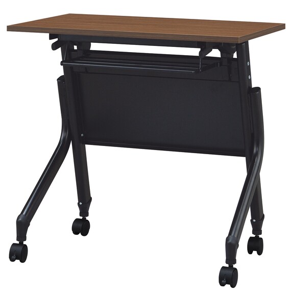 会議用テーブル(NT-7545 NF10 スチール幕板付き WN/BK) 2枚目画像