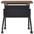 会議用テーブル(NT-7545 NF10 スチール幕板付き WN/BK) 3枚目画像