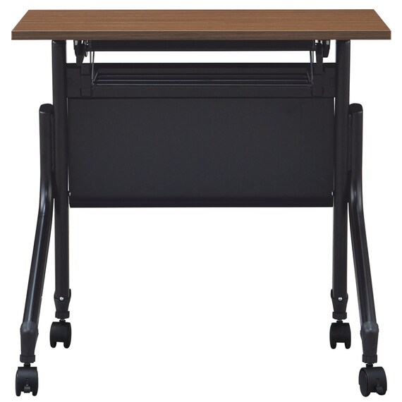 会議用テーブル(NT-7545 NF10 スチール幕板付き WN/BK) 3枚目画像