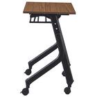 会議用テーブル(NT-7545 NF10 スチール幕板付き WN/BK) 4枚目画像