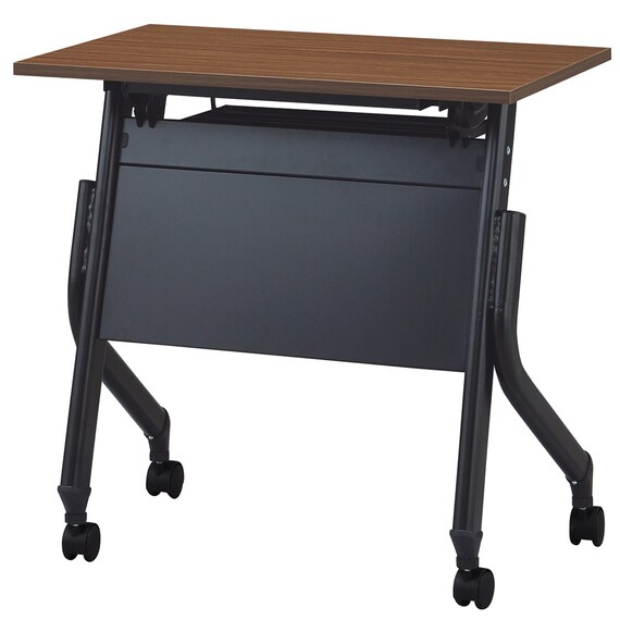 会議用テーブル(NT-7545 NF10 スチール幕板付き WN/BK) 5枚目画像