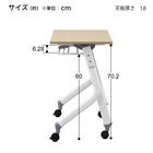 会議用テーブル(NT-7545 NF10 スチール幕板付き WN/BK) 13枚目画像