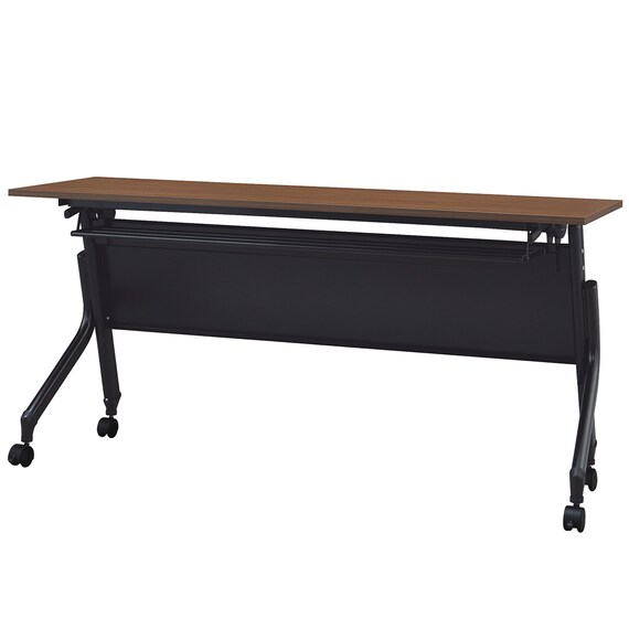 会議用テーブル(NT-15045 NF10 スチール幕板 WN/BK) 2枚目画像