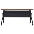 会議用テーブル(NT-15045 NF10 スチール幕板 WN/BK) 3枚目画像