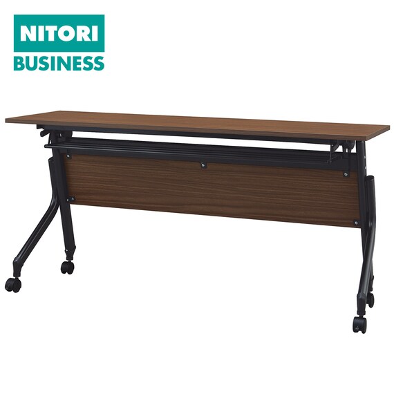 会議用テーブル(NT-15045 NF10 木目幕板 WN/BK) 1枚目画像